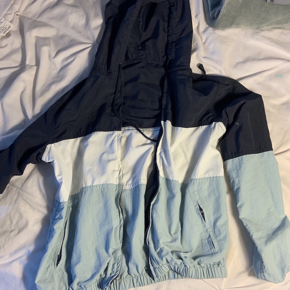 striped nike windbreaker
